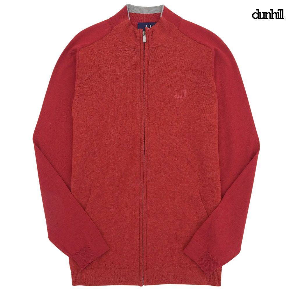 超美品 ダンヒル Dunhill 現行タグ カシミア混 ロゴ刺繍 スタンド