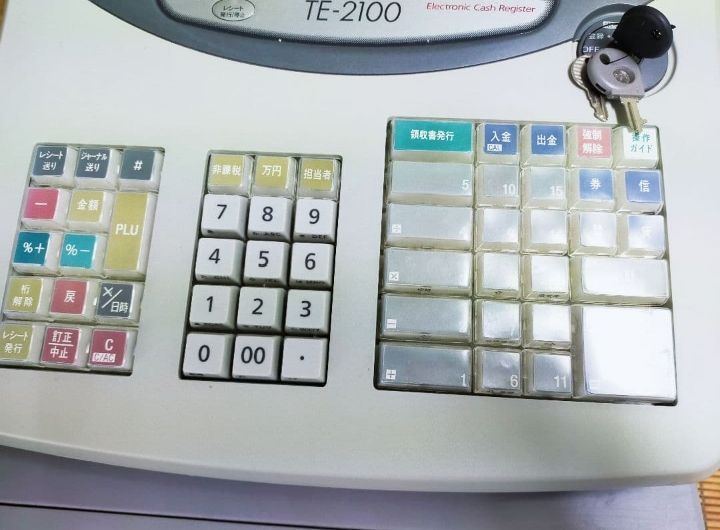 カシオレジスター TE-2100 フル設定無料 長期使用可能 215550 【公式通販】