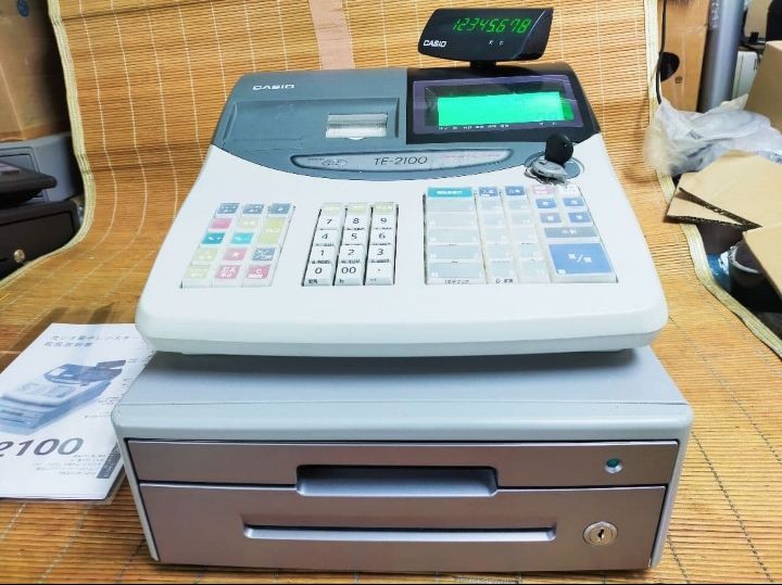 カシオレジスター TE-2100 フル設定無料 長期使用可能 215550 - メルカリ