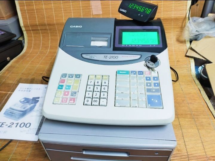 カシオレジスター TE-2100 フル設定無料 長期使用可能 215550 【公式通販】