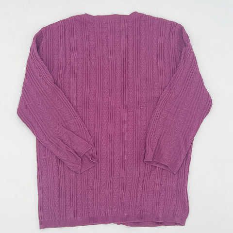 YUKI TORII ユキトリイ 7分袖ニットカーディガン パープル Sサイズ 〇