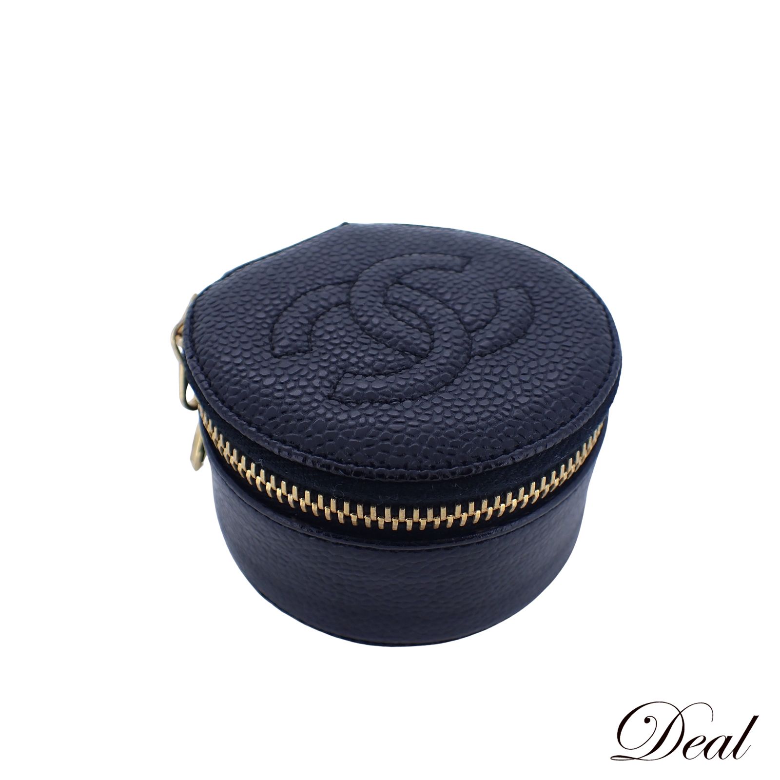 シャネル ジュエリーケース ココマーク キャビアスキン レディース