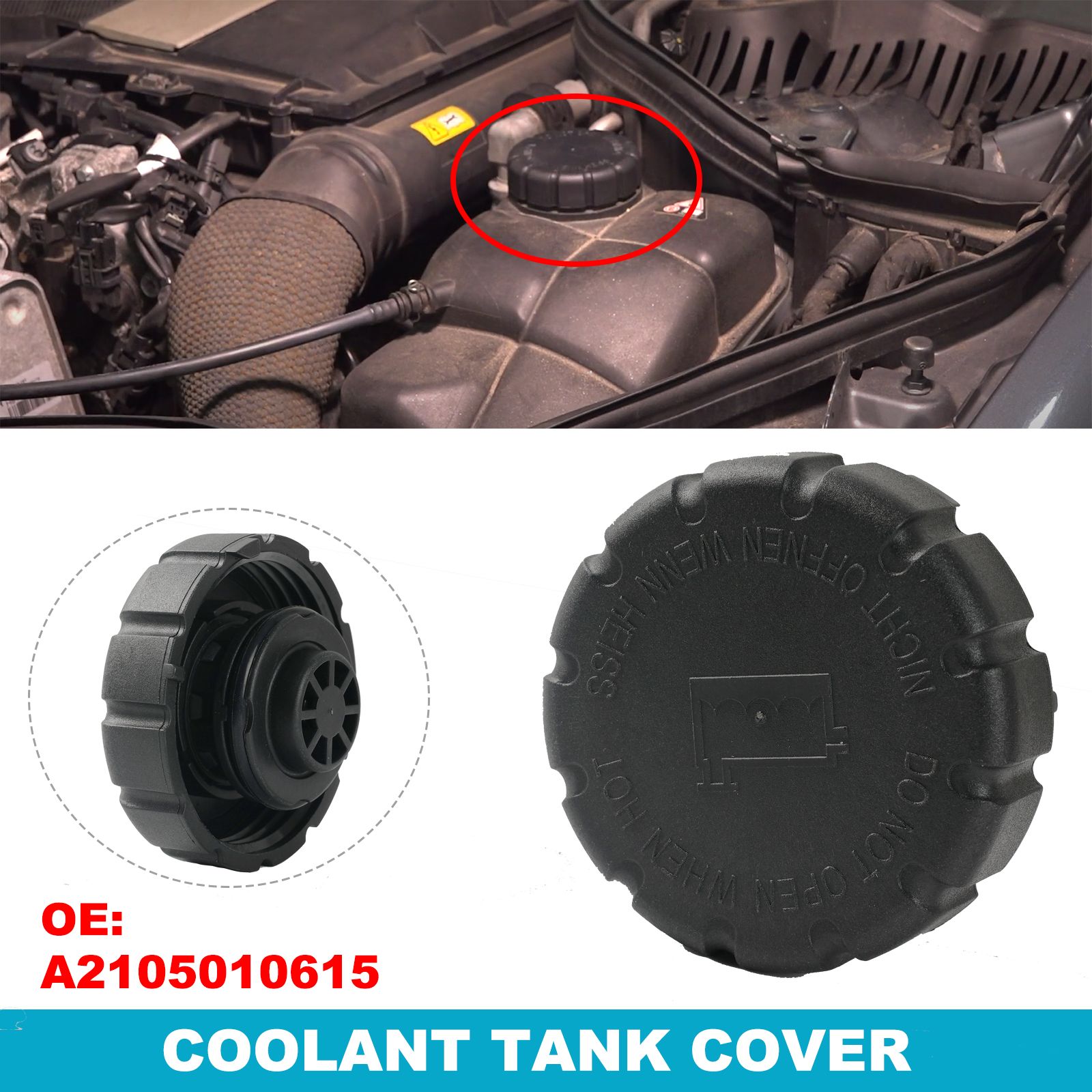 メルセデスベンツ A B C D E G M R S クラス W203 W204 W210 W211 W212 クーラント拡張タンク ラジエーターシーリングキャップカバー A2105