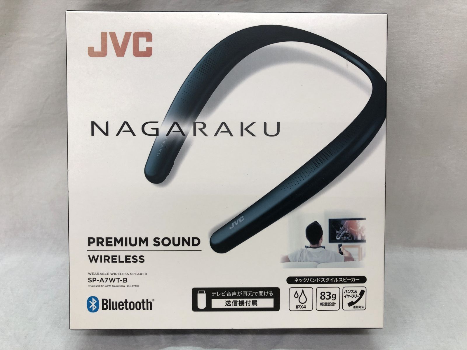美品】JVC NAGARAKU SP-A7WT-B ネックバンドスタイルスピーカー - メルカリ