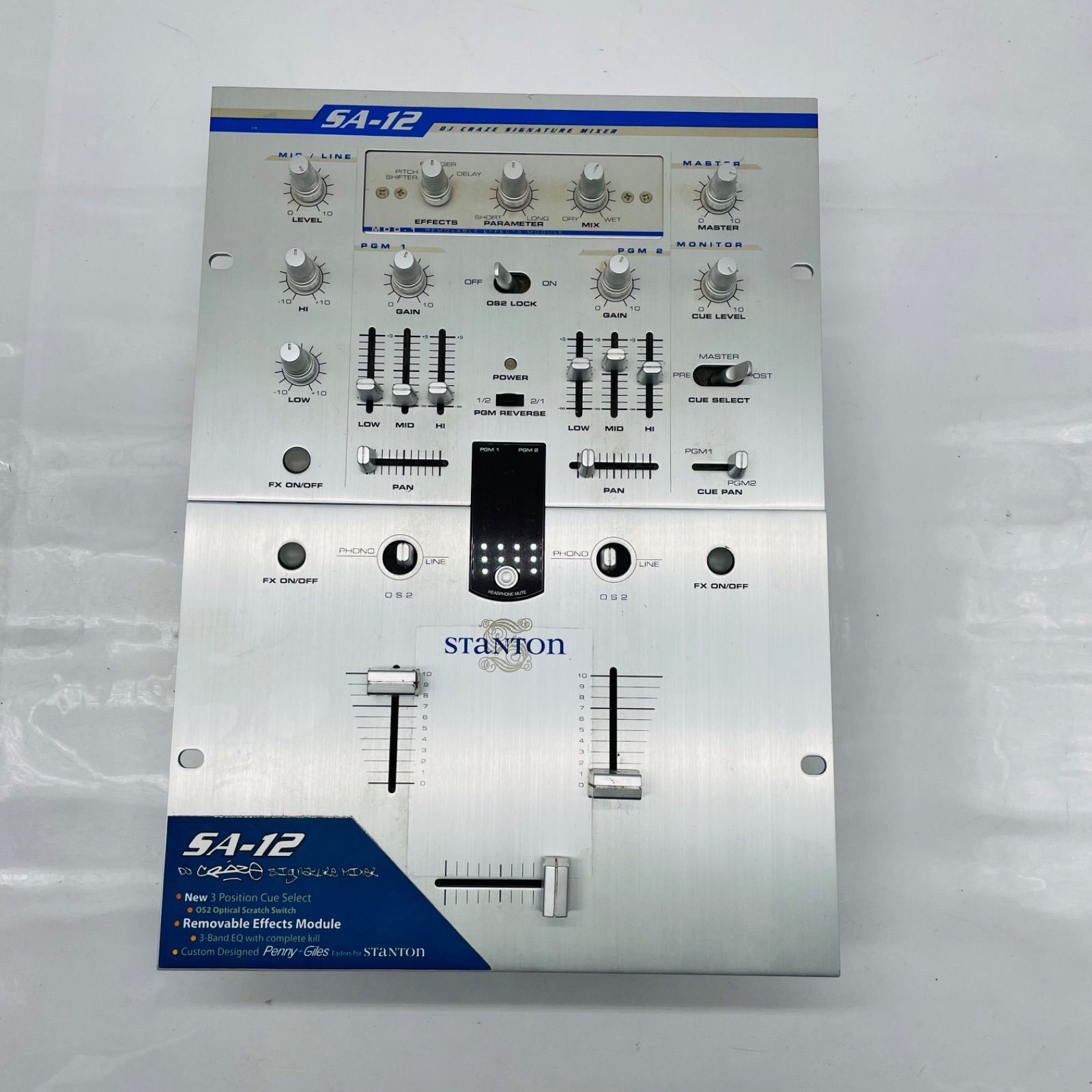 nr/2.26/40】Stanton DJミキサー SA-12 DJ Crazeシグネチャーモデル