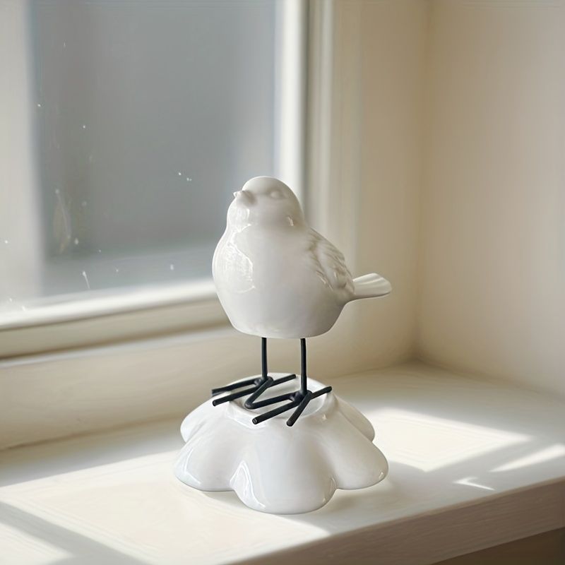 オブジェ 置物 白い小鳥 とり トリ インテリア リビング ダイニング