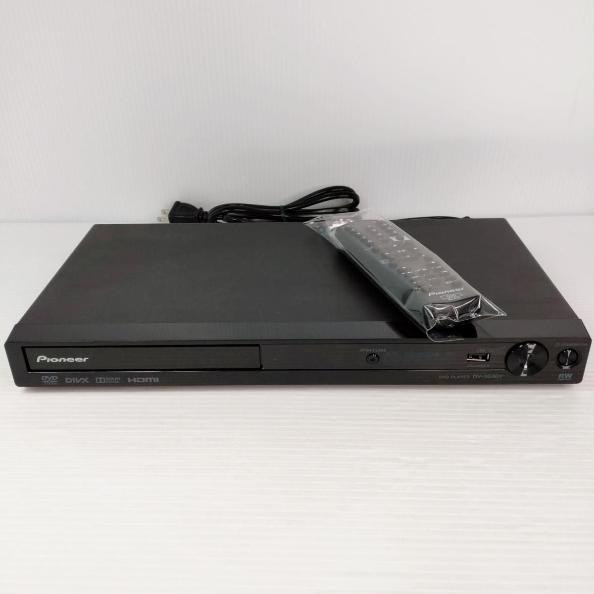 中古品】パイオニア DVDプレーヤー DV-3030V 2017年製 ブラック 〇YR