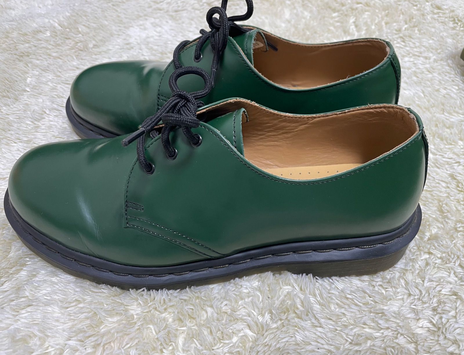 極美品！ UK9 dr.martens ドクターマーチン 1461 3ホール 緑 グリーン