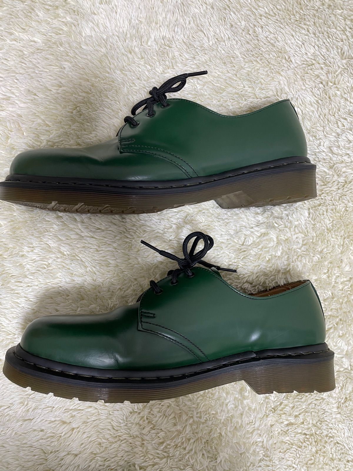 極美品！ UK9 dr.martens ドクターマーチン 1461 3ホール 緑 グリーン