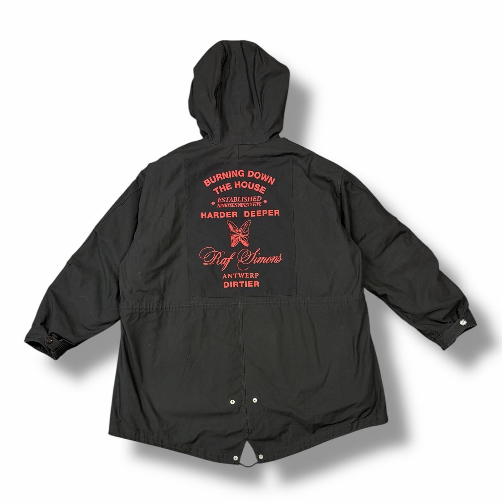 RAF SIMONS 19AW MID LENGTH PARKA ライナー付モッズコート パーカー