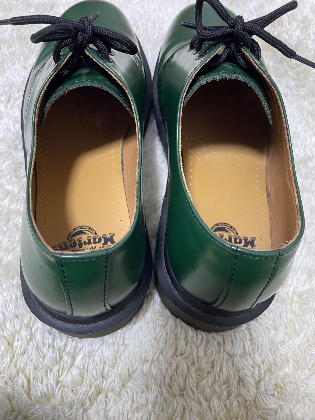 極美品！ UK9 dr.martens ドクターマーチン 1461 3ホール 緑 グリーン