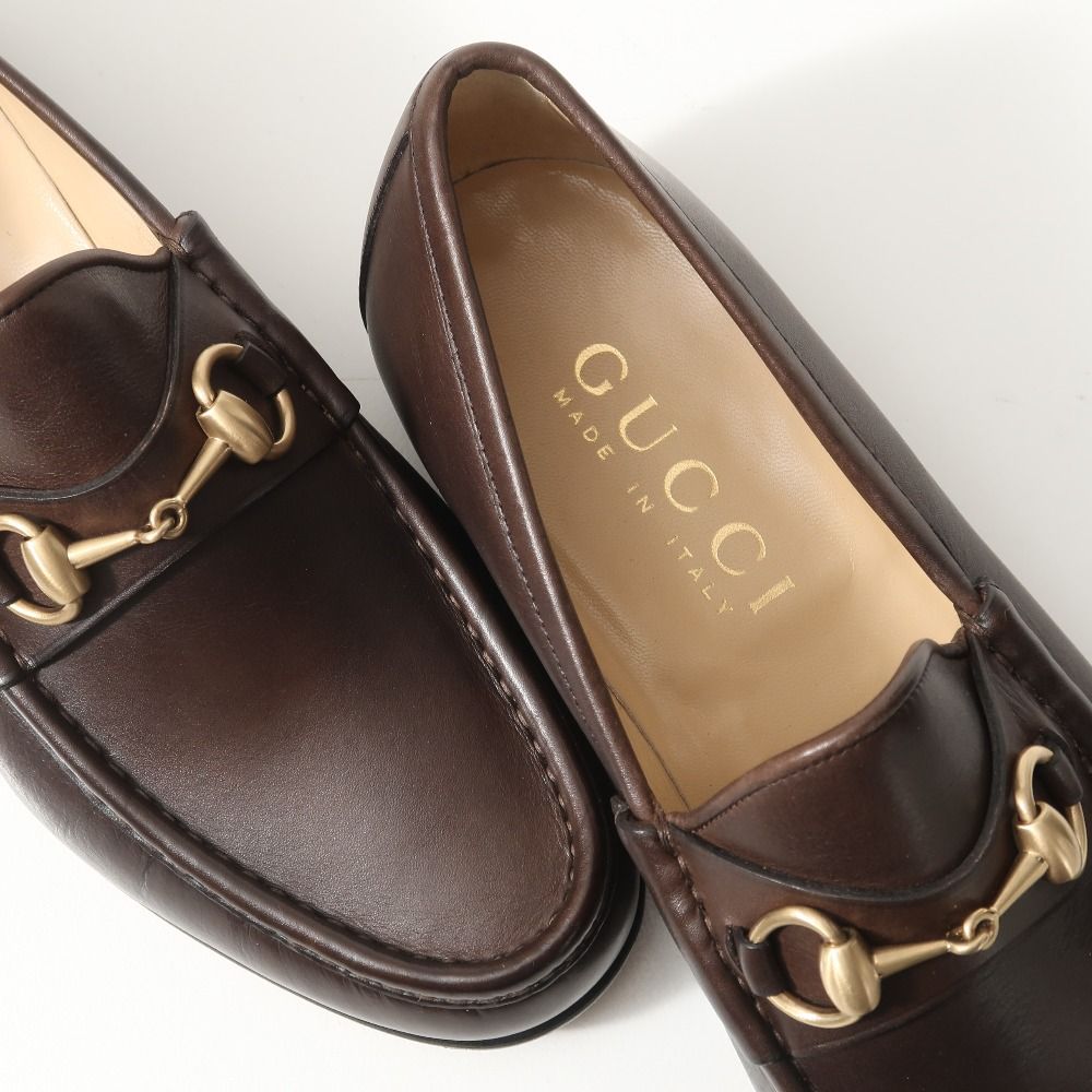 □美品□GUCCI グッチ ローファー サイズ41E ビットローファー 