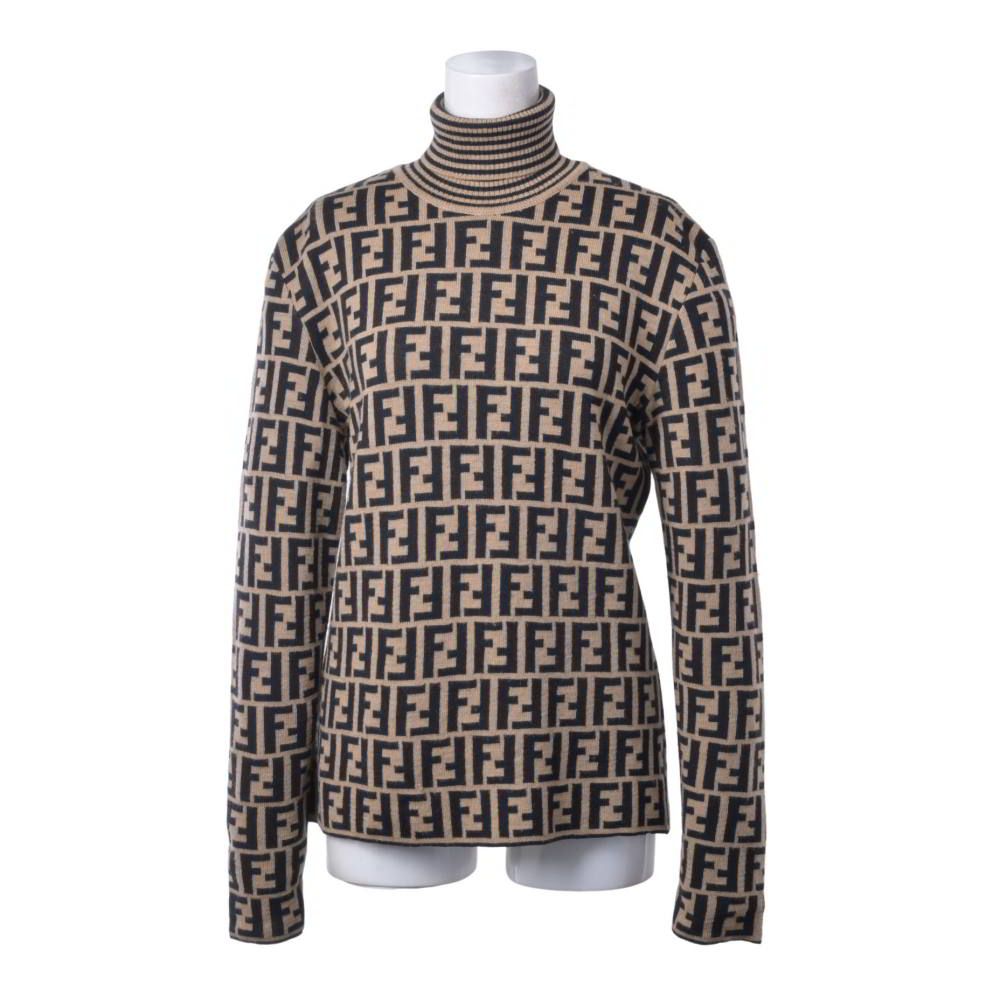 FENDI ヴィンテージ ズッカ柄 ウール タートルネック ニット - メルカリ