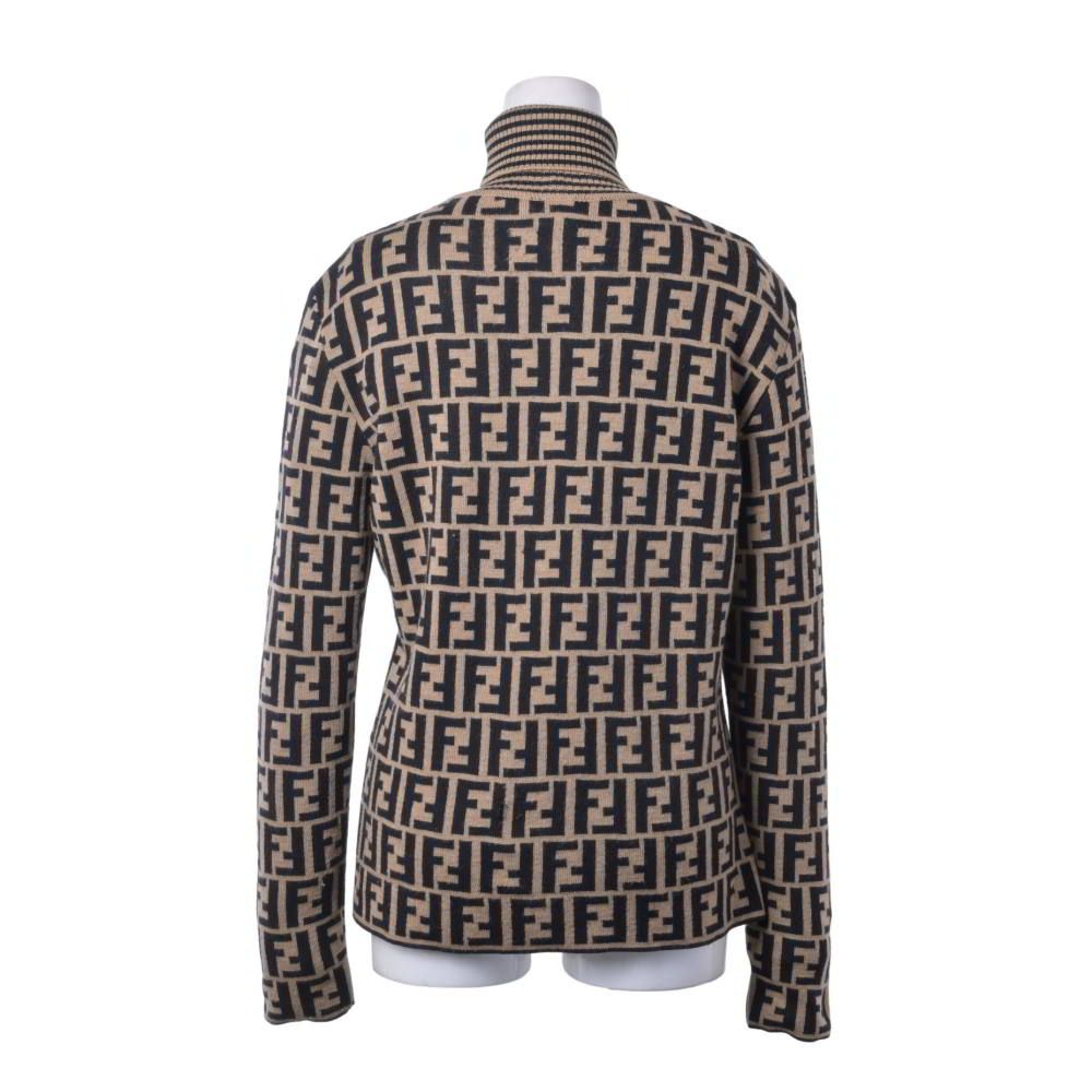 FENDI ヴィンテージ ズッカ柄 ウール タートルネック ニット - メルカリ