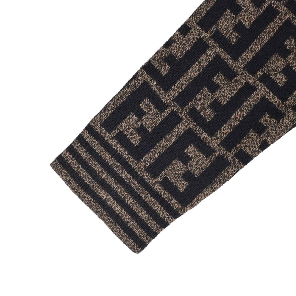 FENDI ヴィンテージ ズッカ柄 ウール ニット ポロシャツ - メルカリ