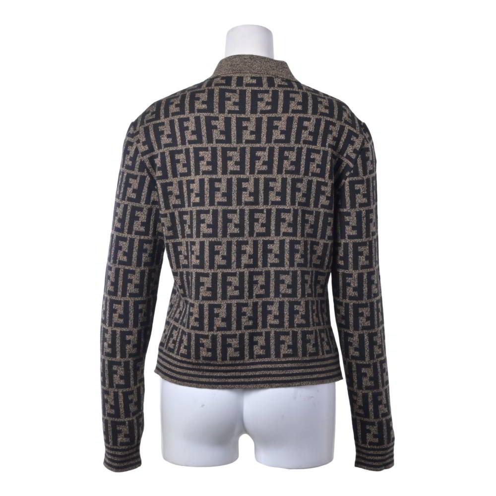FENDI ヴィンテージ ズッカ柄 ウール ニット ポロシャツ - メルカリ