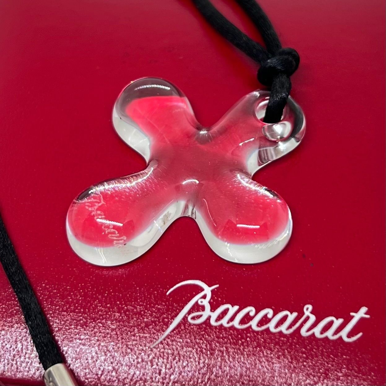 ✨Baccarat バカラネックレス✨ペシェミニョン クロス 十字架 美品 