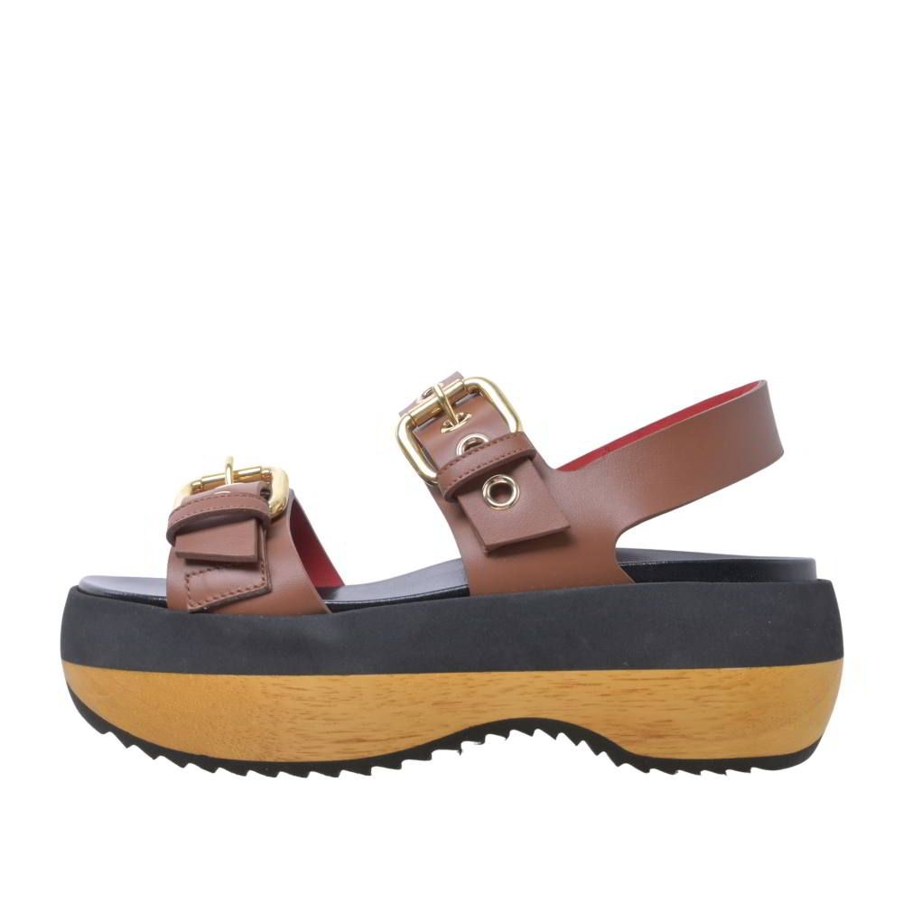 MARNI バックル ストラップ レザー サンダル - メルカリ MARNI バックル ストラップ レザー サンダル - メルカリ