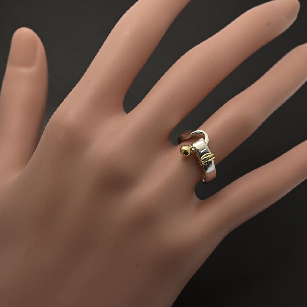 美品 TIFFANY＆Co.ティファニー フックアンドアイリング 指輪 Sv925