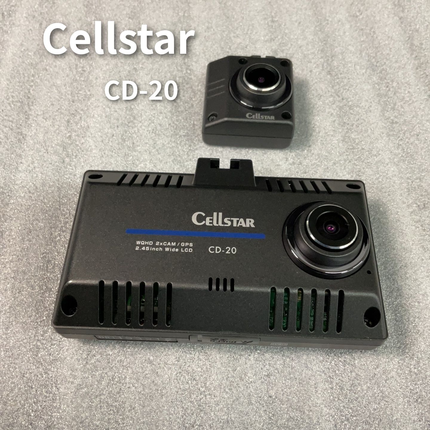 Cellstar ドライブレコーダー CD-20 前後2カメラ 箱なし ※動作確認済み