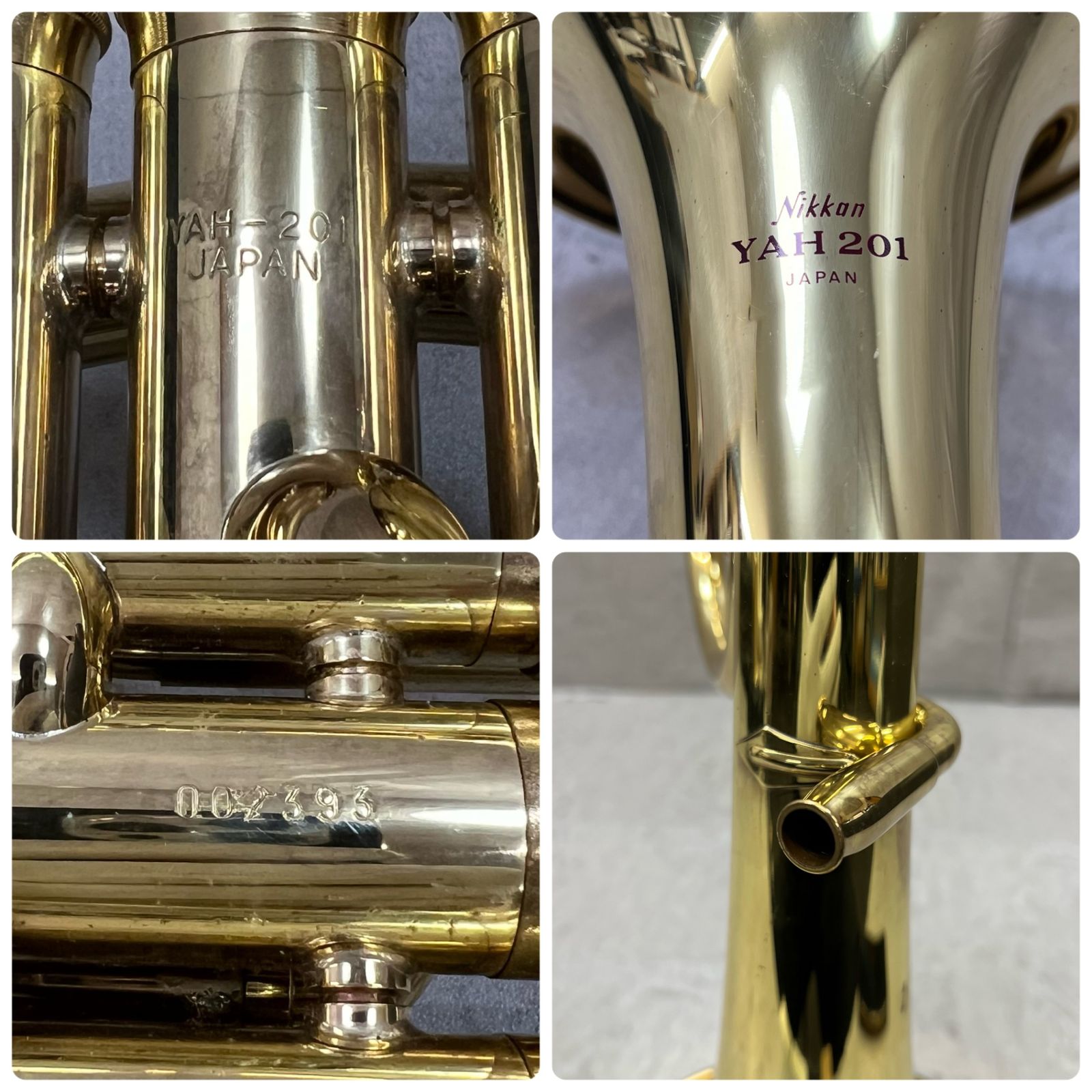 ニッカン 現ヤマハ アルトホルン YAH-201 管楽器 パープルロゴ ハード