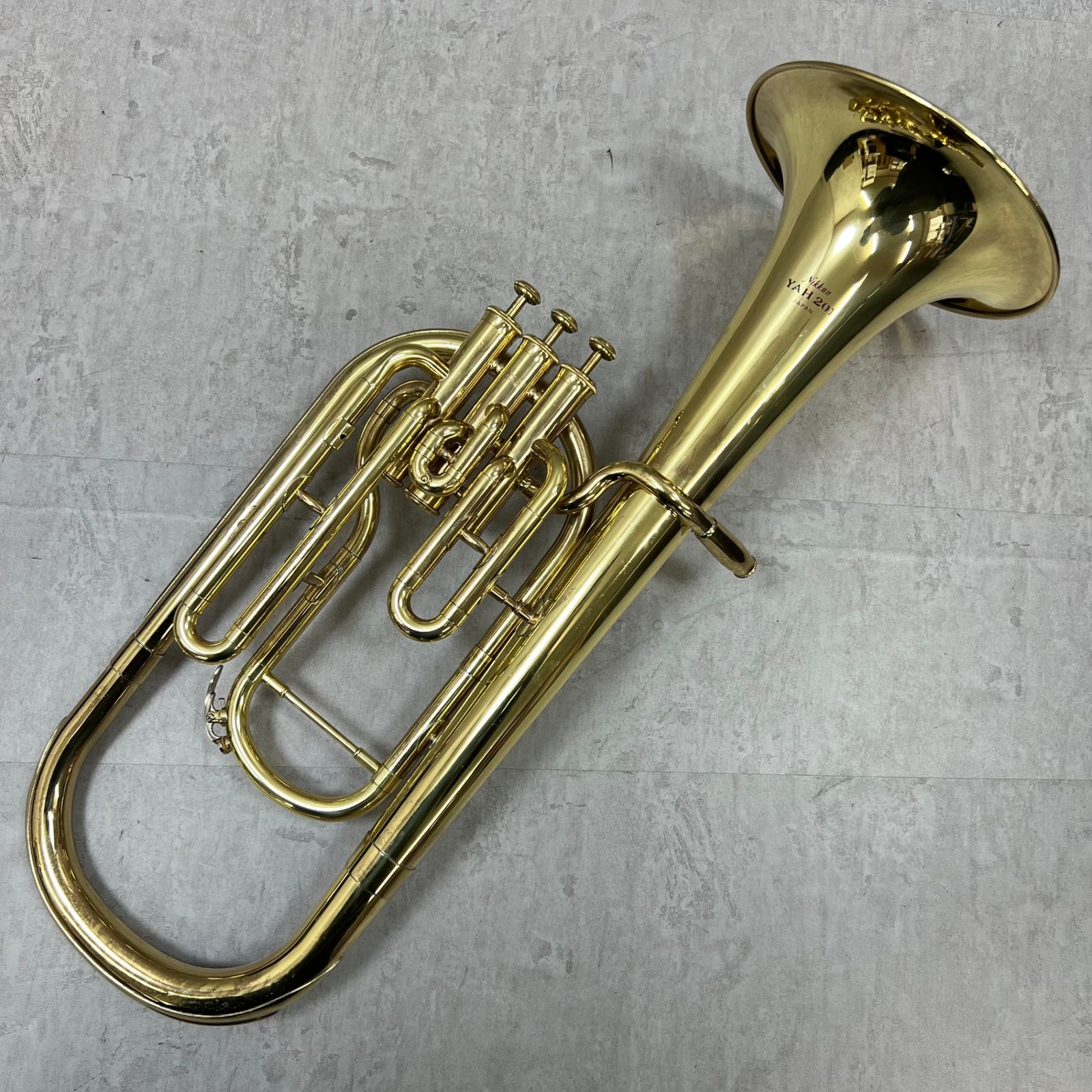 ニッカン 現ヤマハ アルトホルン YAH-201 管楽器 パープルロゴ ハード