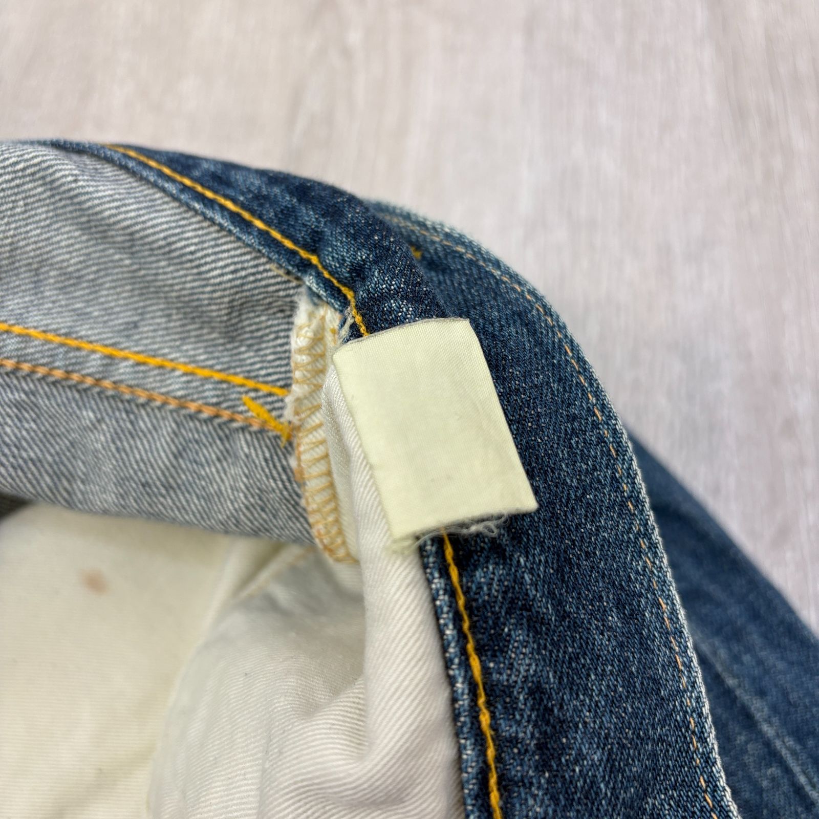 EVISU エヴィス 初期 魚釣りパッチ デニムパンツ シンチバック
