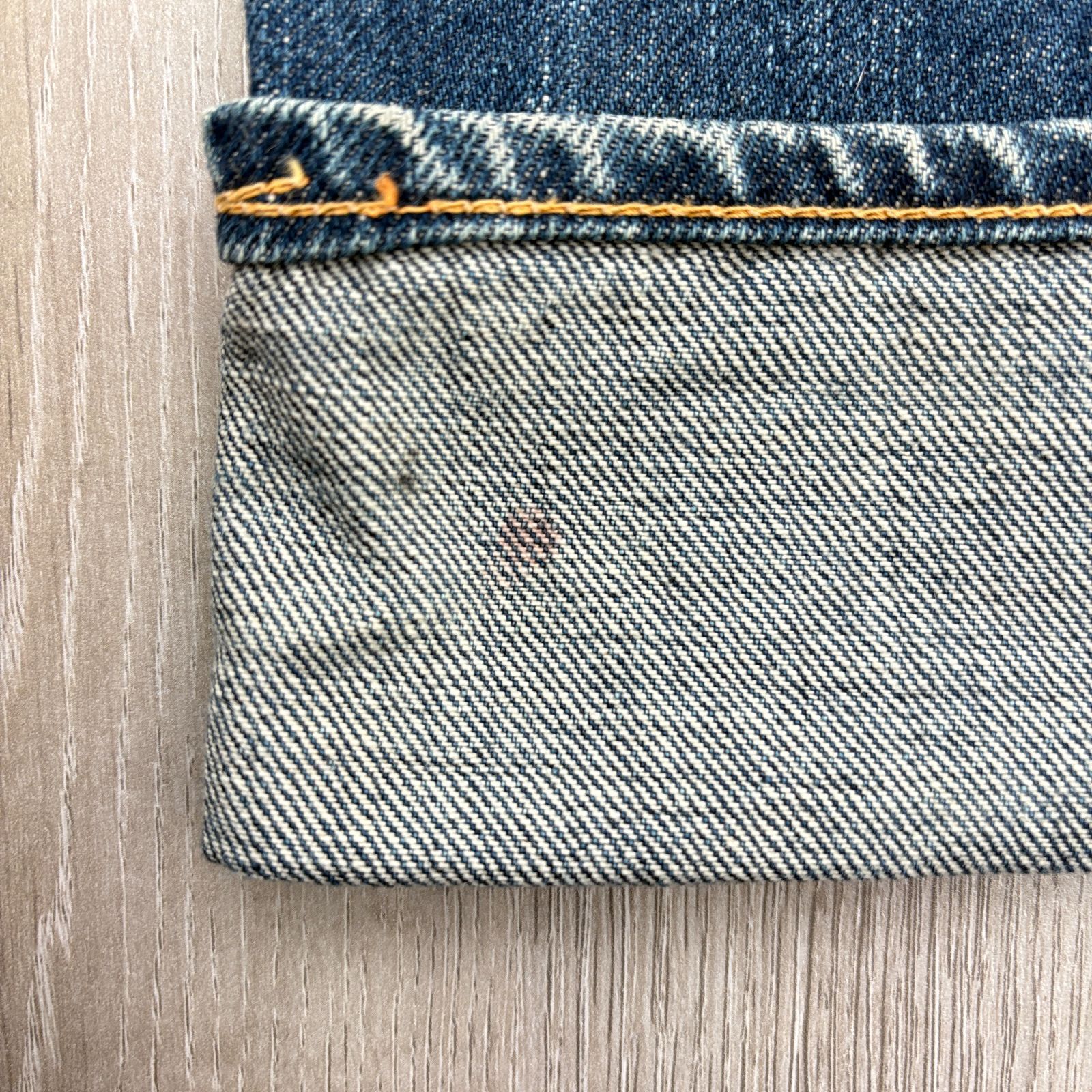 EVISU エヴィス 初期 魚釣りパッチ デニムパンツ シンチバック