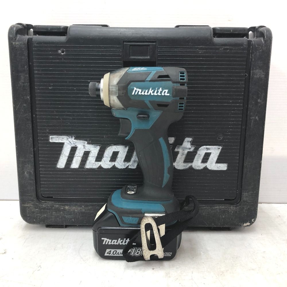 【中古】マキタ Makita TD148D 充電式インパクトドライバ 本体＋ケース【ハンズクラフト佐賀】 makita マキタ 18V 4.0Ah 充電式インパクトドライバ 青 ケース・充電器