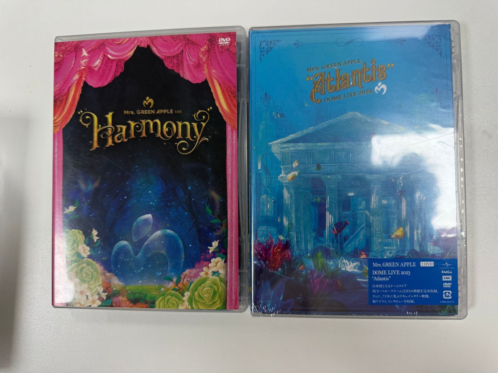 新品、未開封】2本作品 Mrs. GREEN APPLE on Harmony & Atlantis 通常