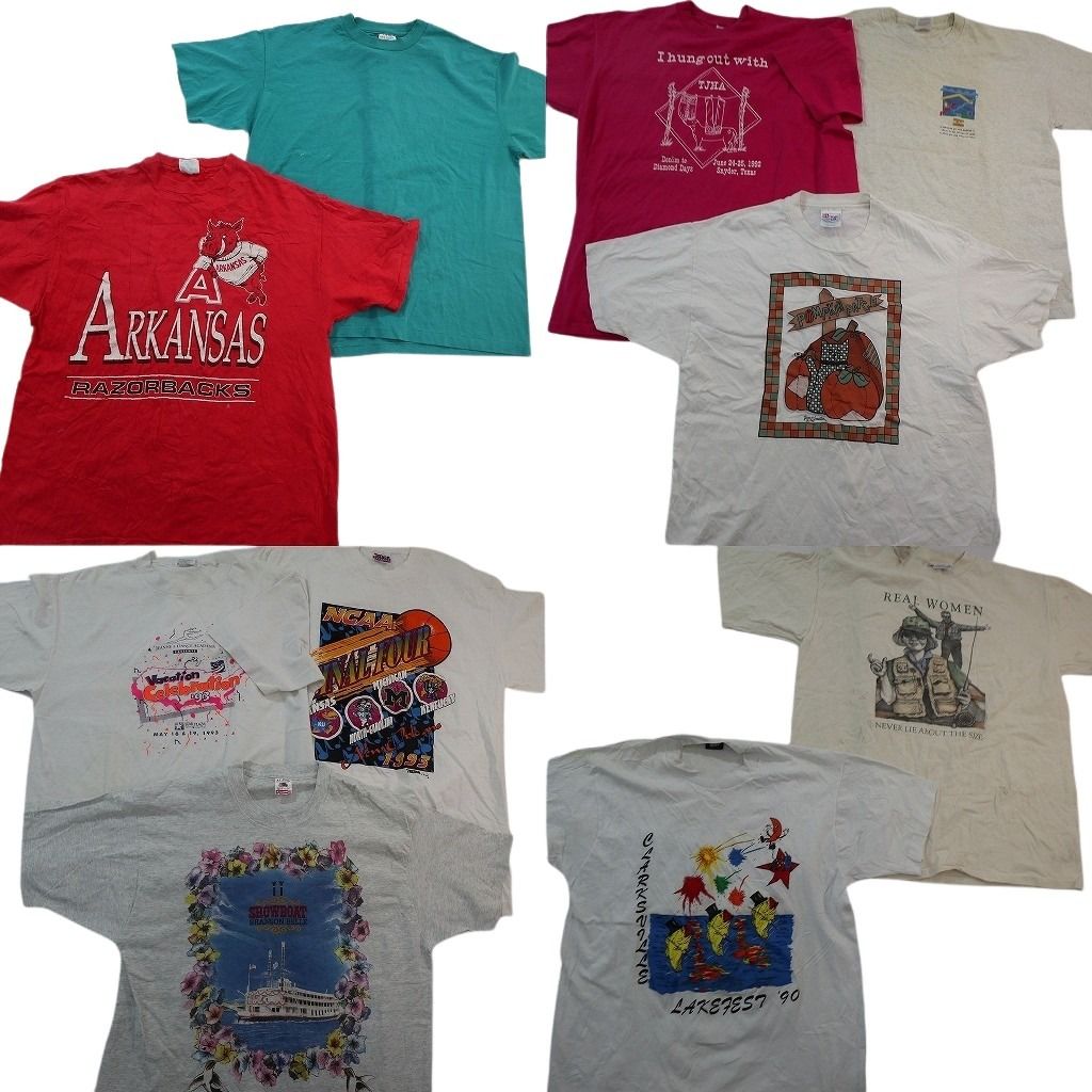 古着卸 まとめ売り シングル半袖Tシャツ 10枚セット (メンズ XL 古着卸 まとめ売り シングル半袖Tシャツ 10枚セット (メンズ XL