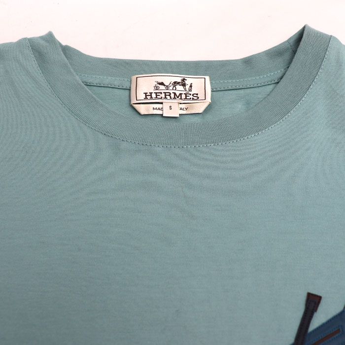 HERMES エルメス パズル エケストル クルーネック ミニレザーパッチ