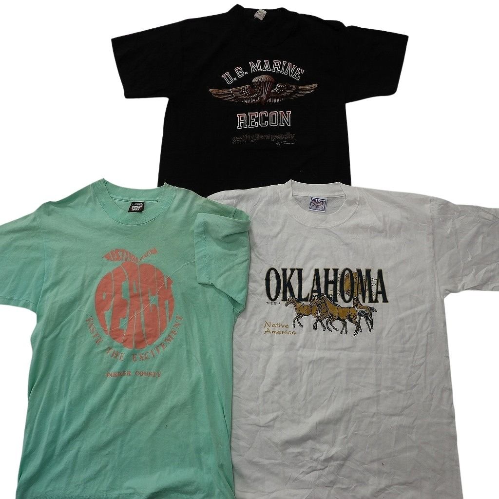 古着卸 まとめ売り シングル 半袖Tシャツ 10枚セット (メンズ L