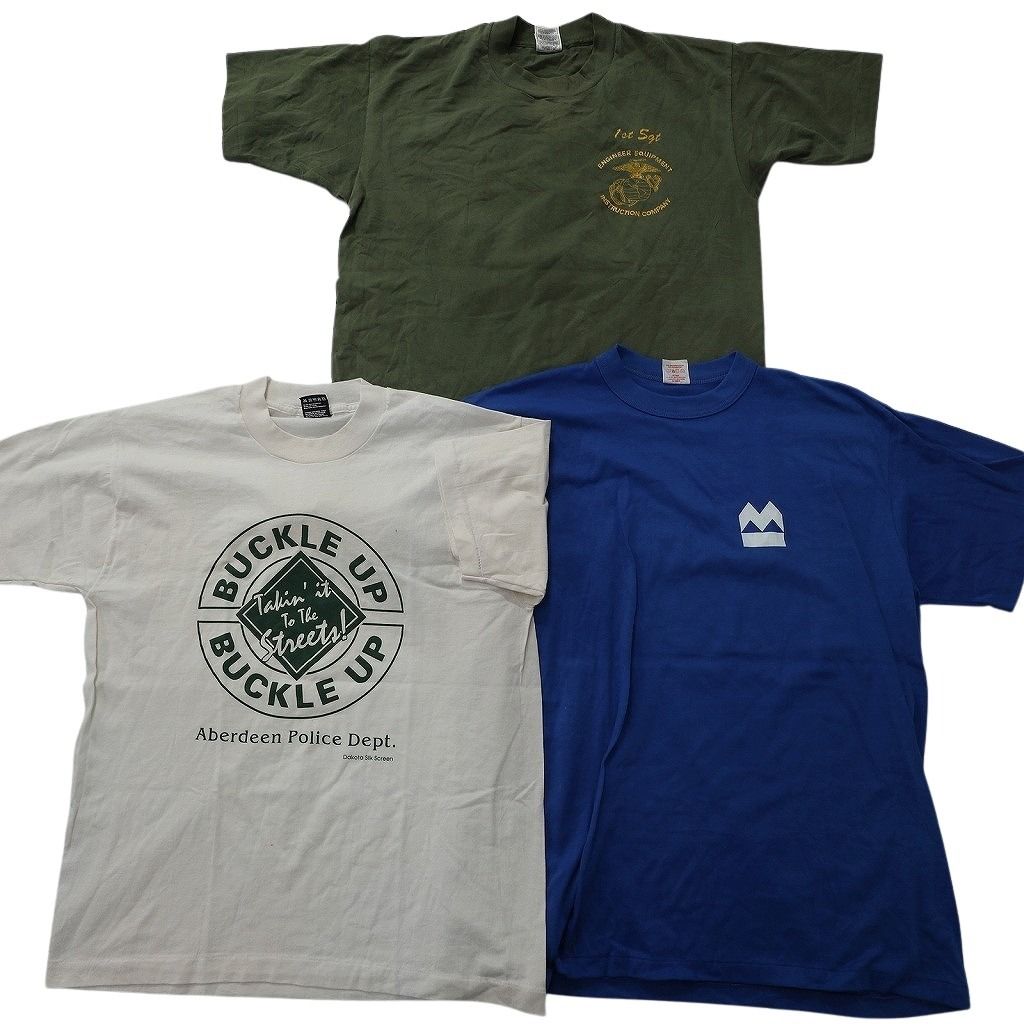 古着卸 まとめ売り シングル 半袖Tシャツ 10枚セット (メンズ L