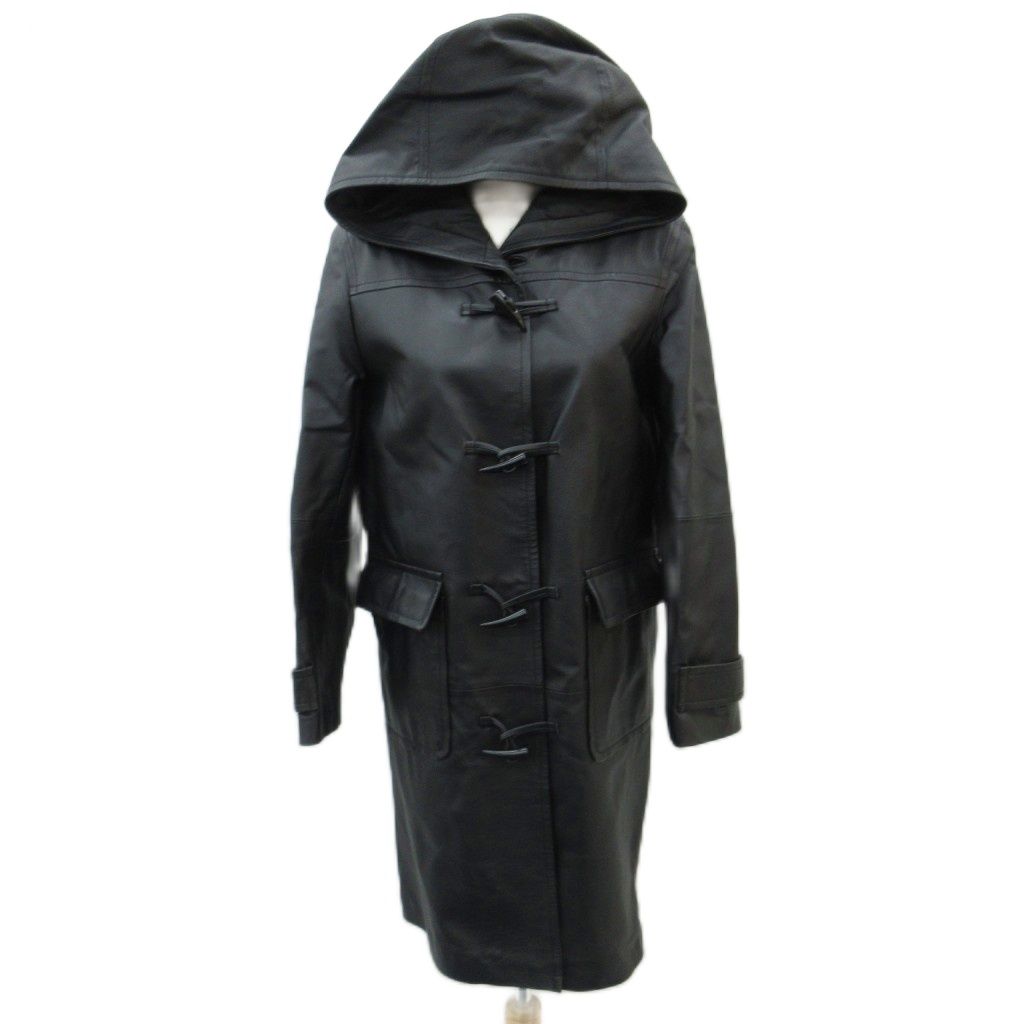 オットー OTTO コレクション COLLECTION レザーダッフルコート M 黒