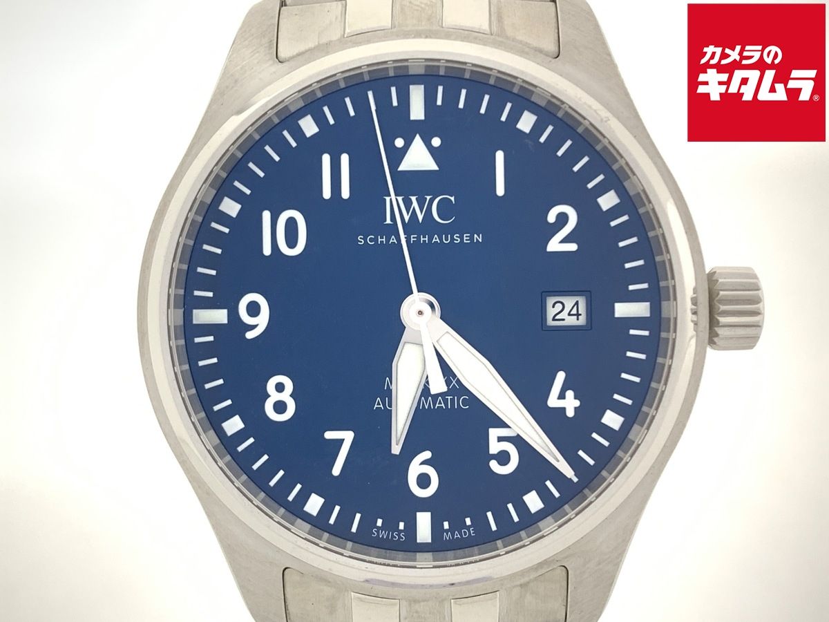 中古】 【良品】 IWC パイロットウォッチ マークXX ブルー IW328203 