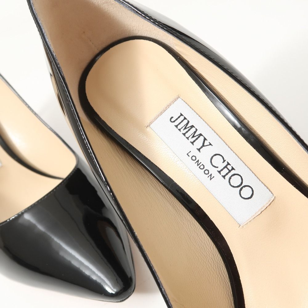 □美品□JIMMY CHOO ジミーチュウ ROMY85 パンプス サイズ36 パテント