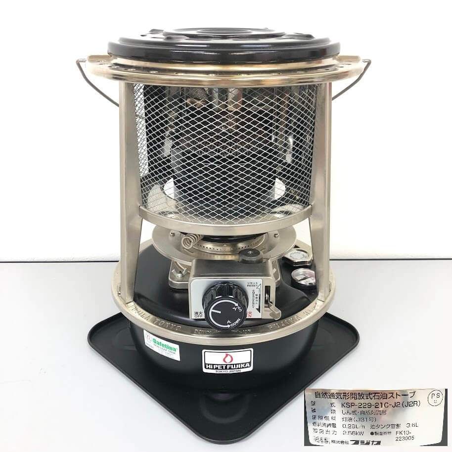 ss8427 【中古】 フジカ しん式石油ストーブ KSP-229-21C-J2R ブラック