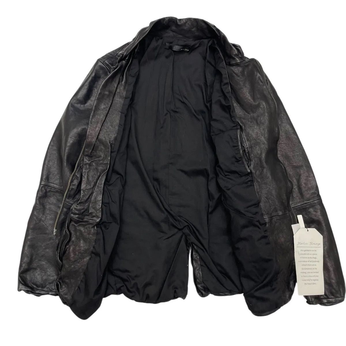 1 未使用品 M Harlem Rounge ハーレムラウンジ HR-787黒 レザー 