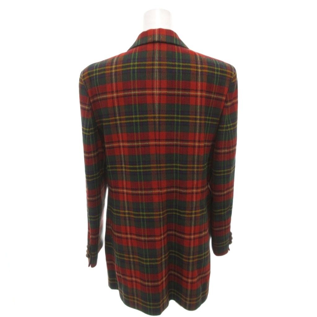 ダックス DAKS テーラードジャケット ブレザー チェック くるみボタン