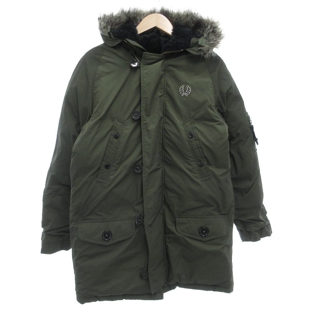 フレッドペリー FRED PERRY モッズダウンコート ロング ジップアップ