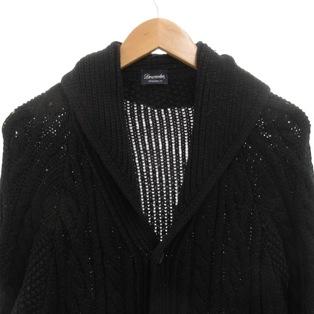ドルモア DRUMOHR ケーブル ショールカラー カーディガン ニット