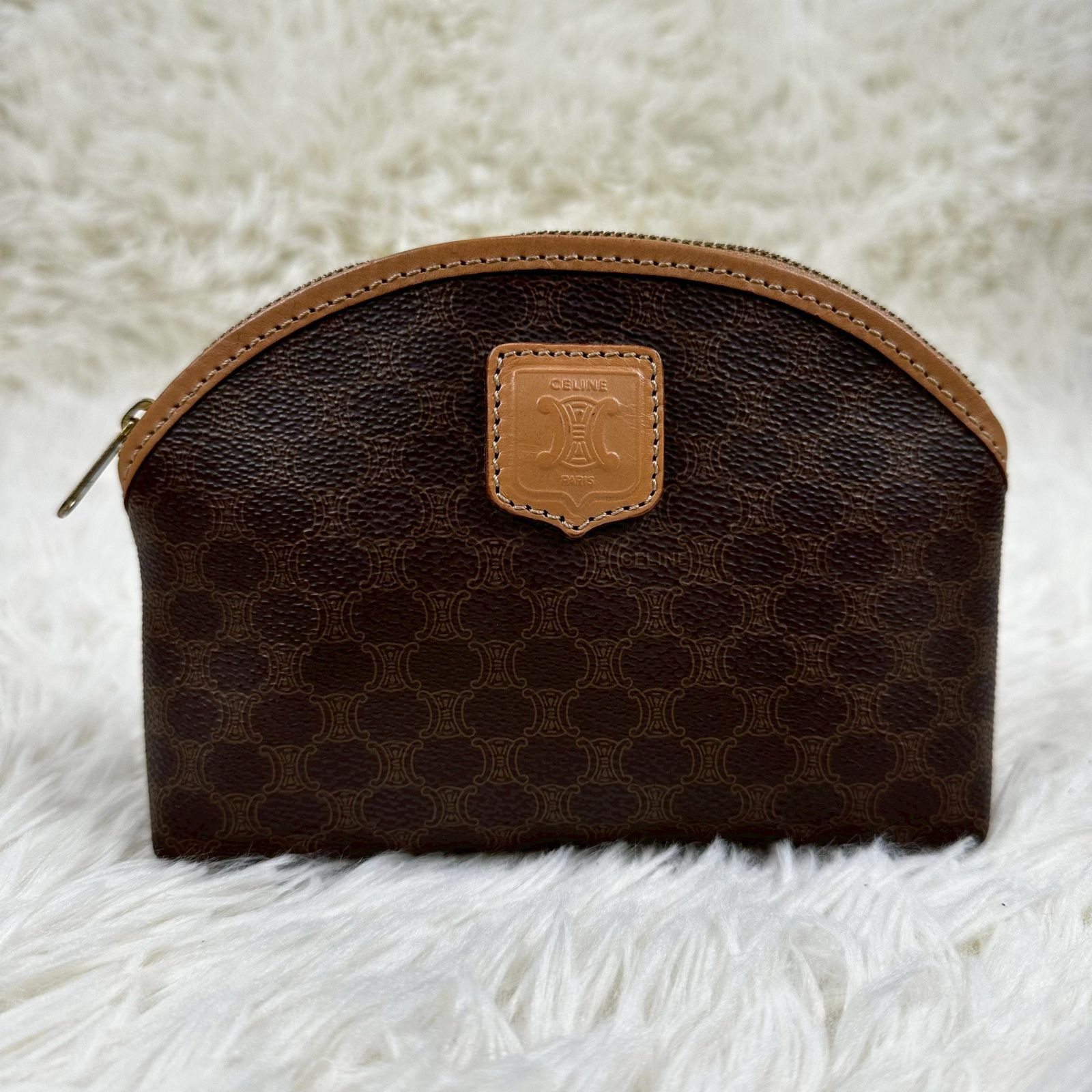 セリーヌ メイクポーチ オールドセリーヌ マカダム トリオンフ M13