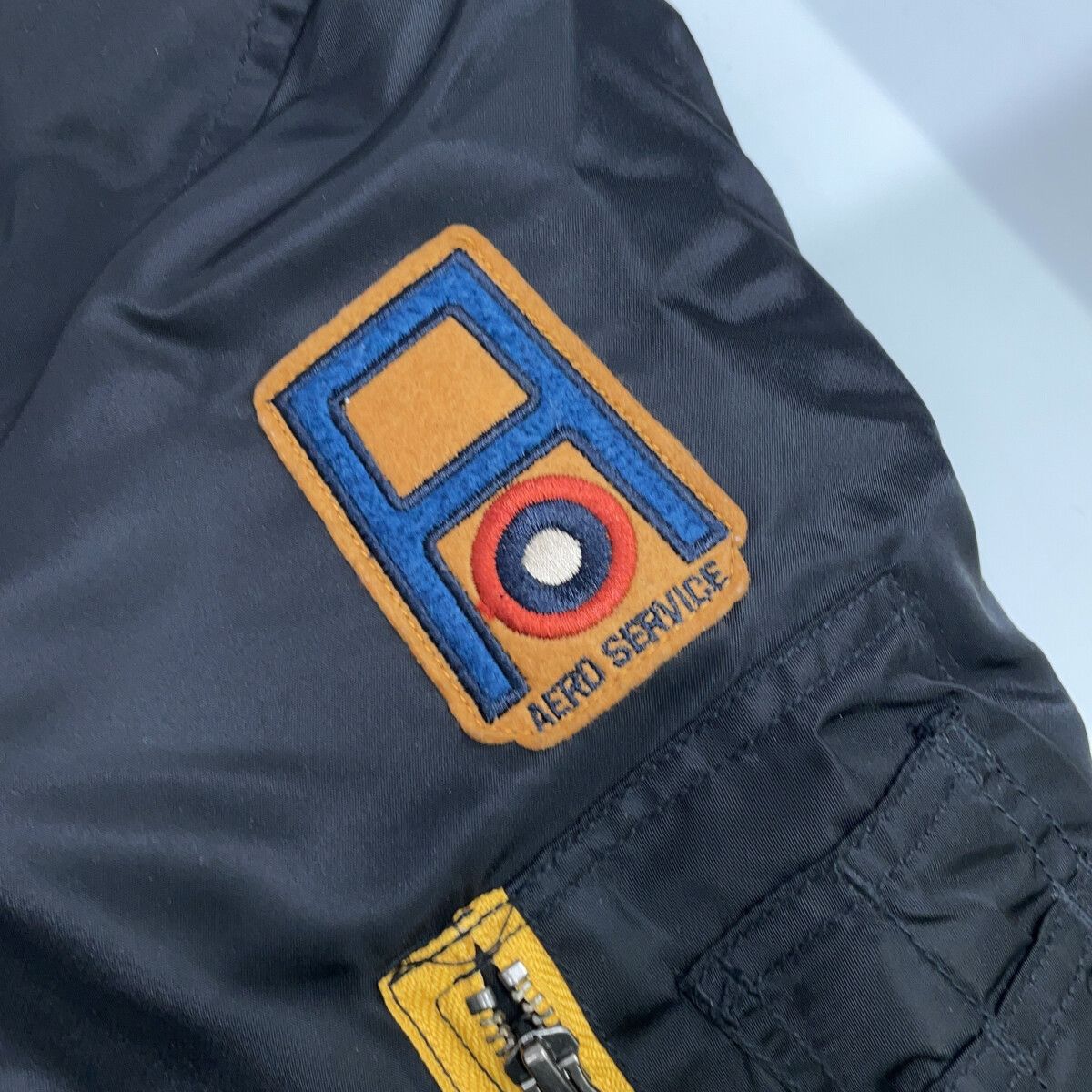 AVIREX アヴィレックス 6132056 ﾌﾞﾗｯｸ PATCHED MA-1 A.C.C. ﾌﾗｲﾄｼﾞｬｹｯﾄ