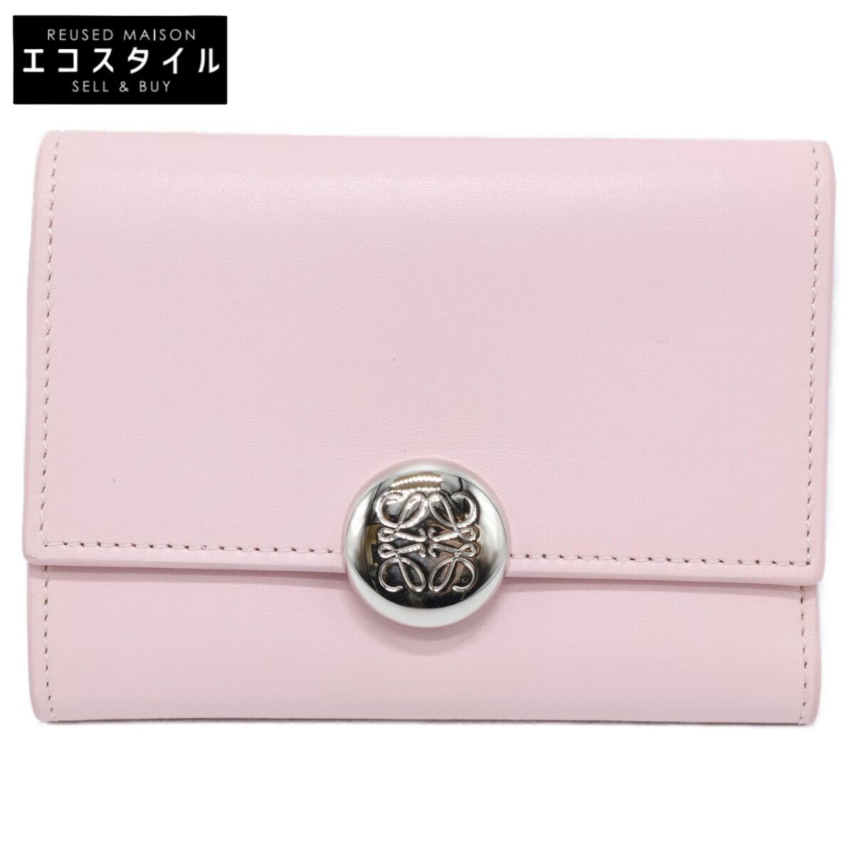 LOEWE ロエベ 【美品】ぺブル バーティカル ウォレット スモール