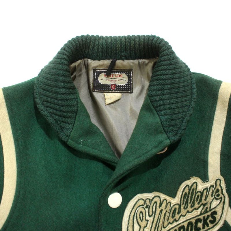60s vintage SHIELDS ショールカラー ウール スタジャン メンズ 表記S 