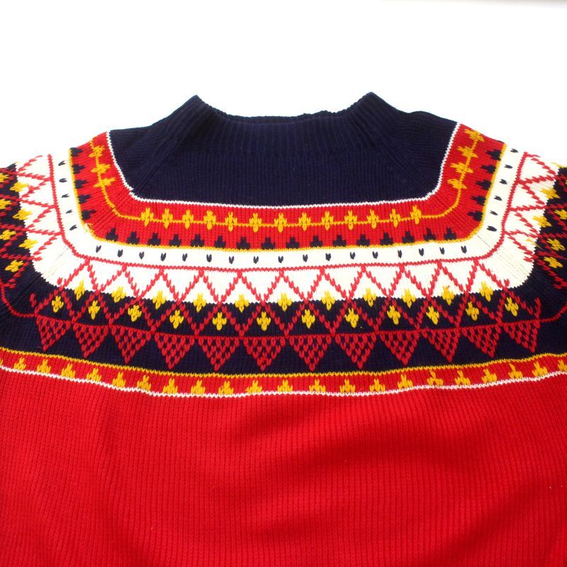 ノルディック柄（ブランドジェーシーペニー）（ニット 70s vintage J.C.Penney ノルディック柄 ニットセーター メンズ 表記Lサイズ