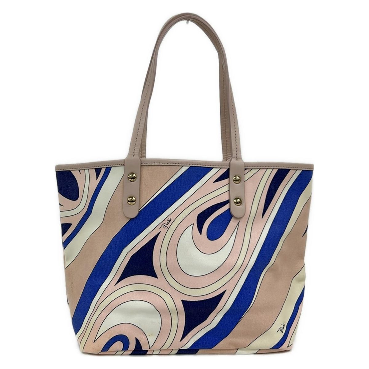 EMILIO PUCCI(PUCCI)(エミリオプッチ) トートバッグ - ピンク×ブルー
