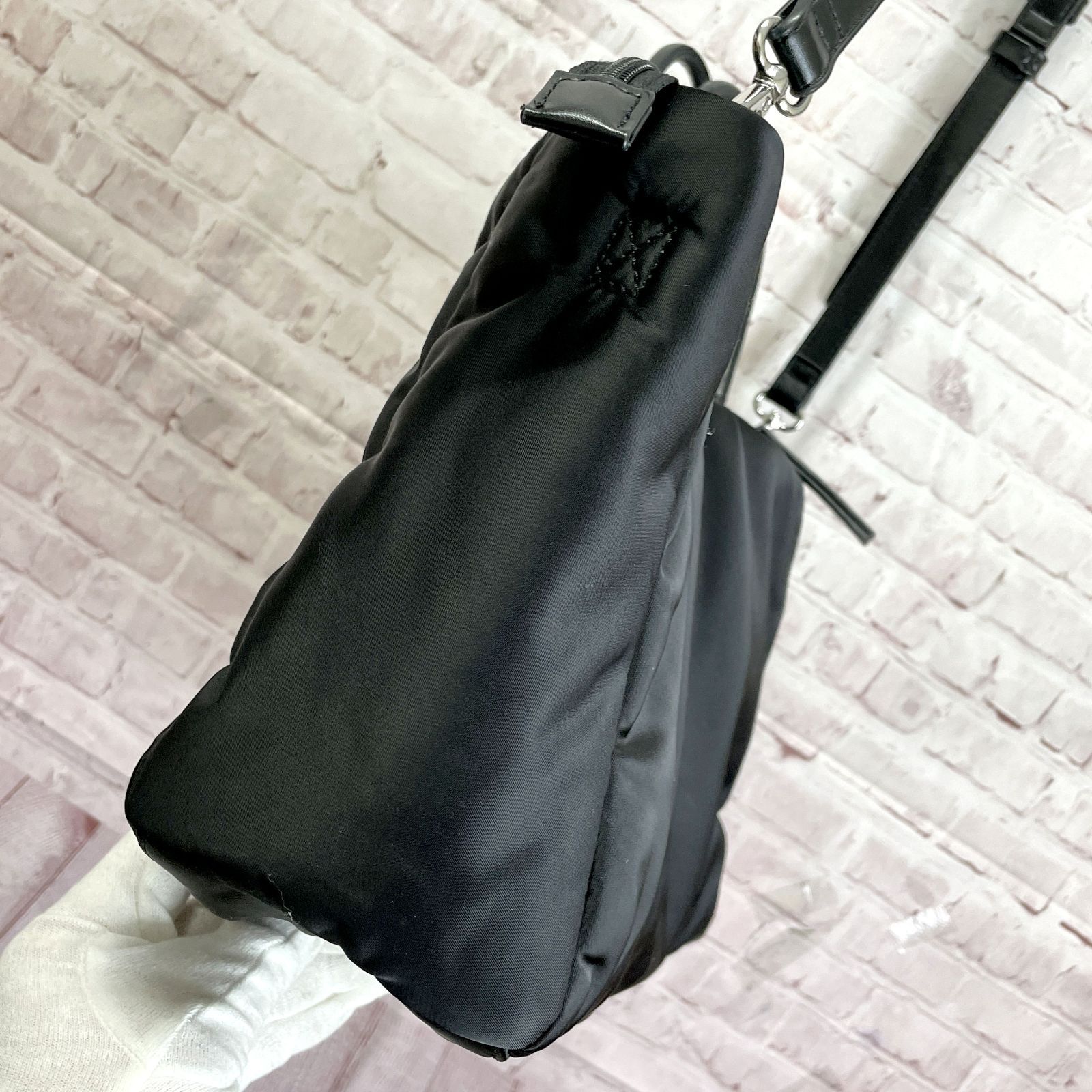 DIESEL ディーゼル ナイロン エンボスロゴ 2WAYショルダー トート
