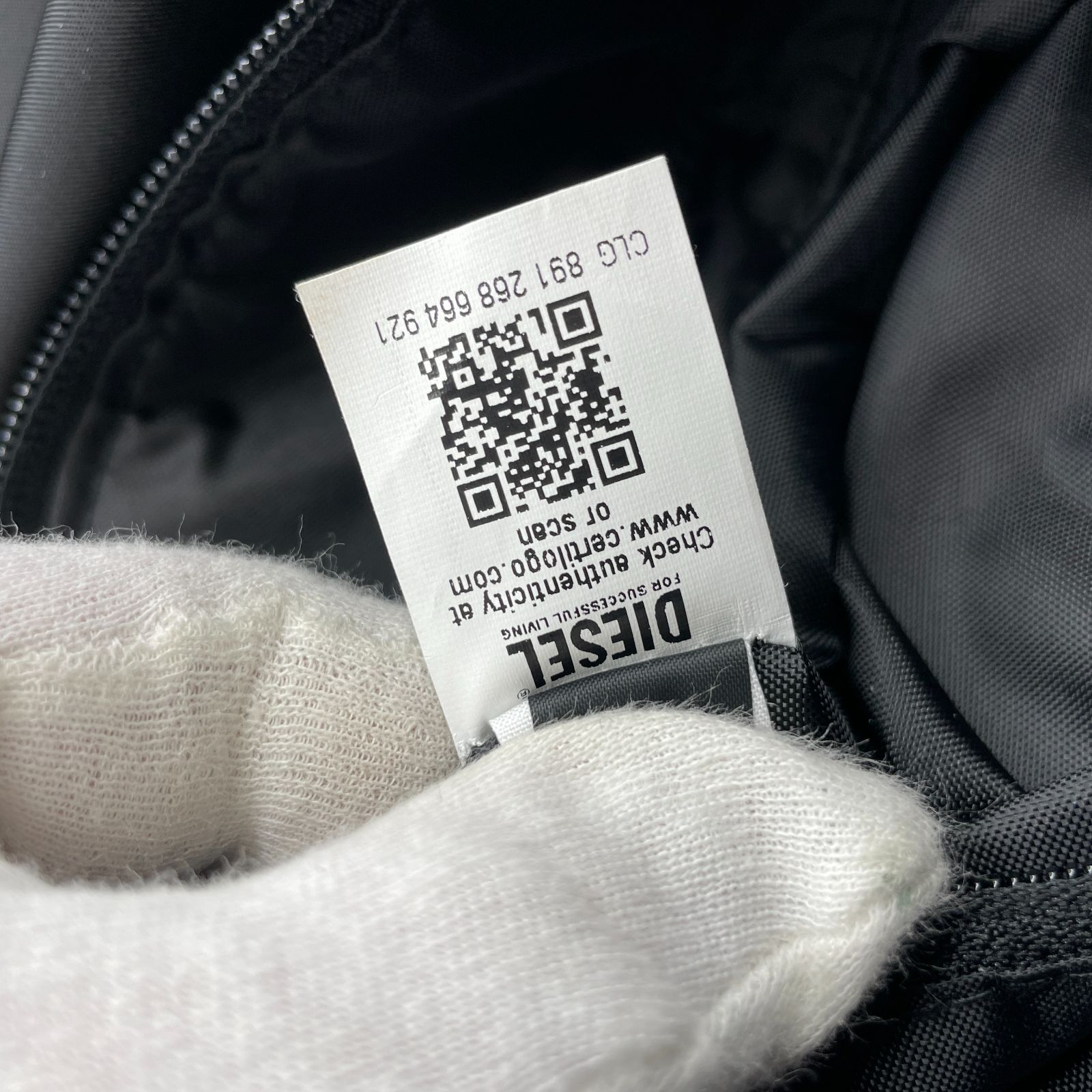 DIESEL ディーゼル ナイロン エンボスロゴ 2WAYショルダー トート 